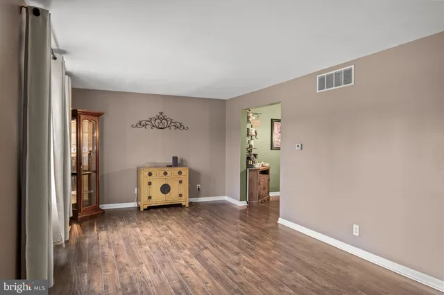 a view of an empty room