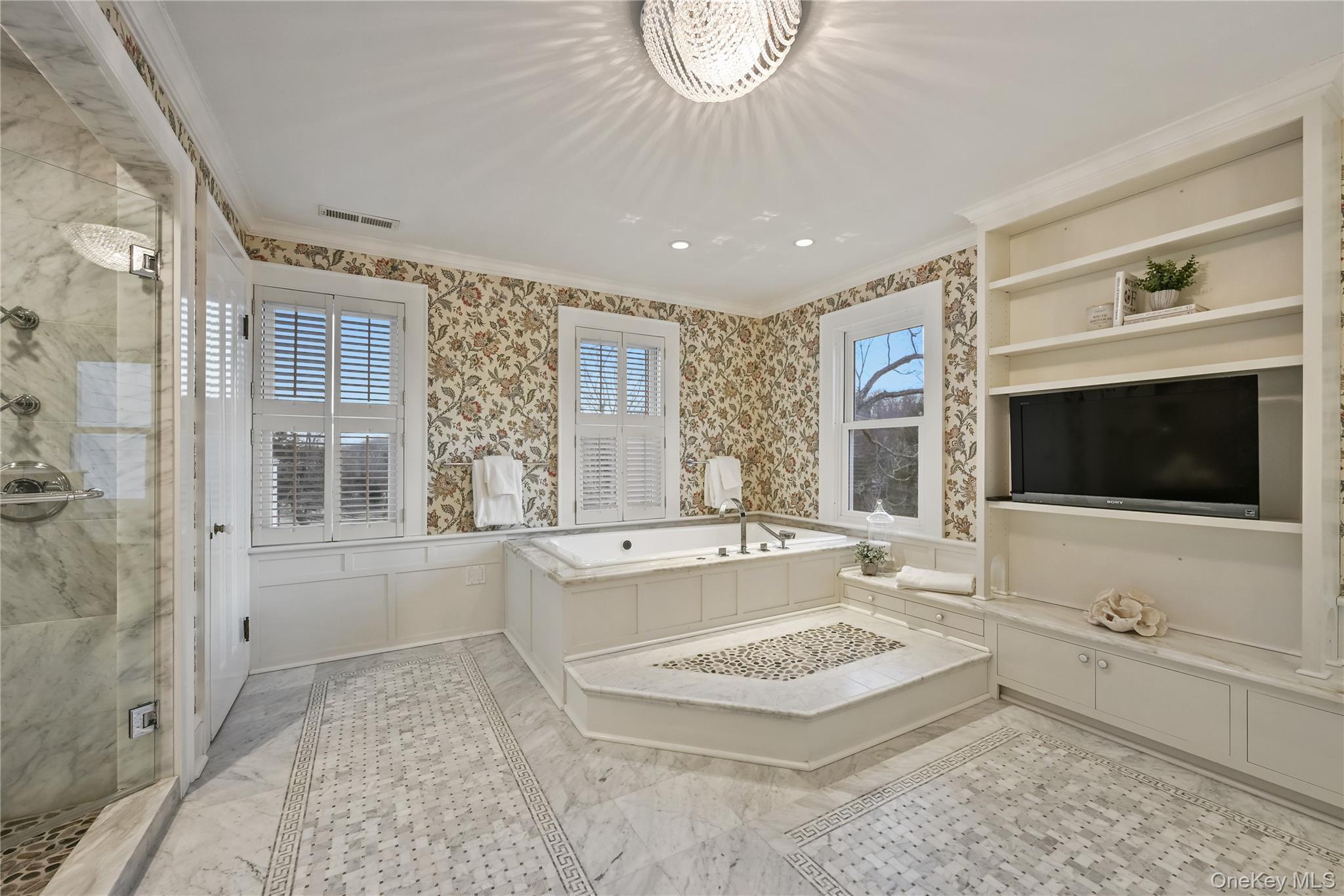 151-155 Long Ridge Road Danbury, CT 06810 - Photo 23 of 48 a living room with fireplace furniture and a flat screen tv