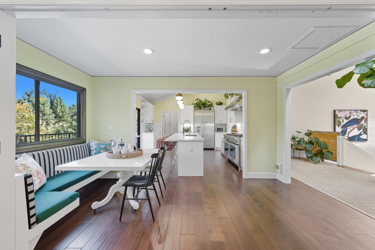 27464 Altamont Road Los Altos Hills, CA 94022 - Photo 12 of 29 a view of a dining room with furniture and wooden floor