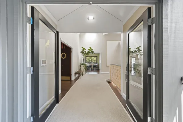 a very nice looking room with a large window