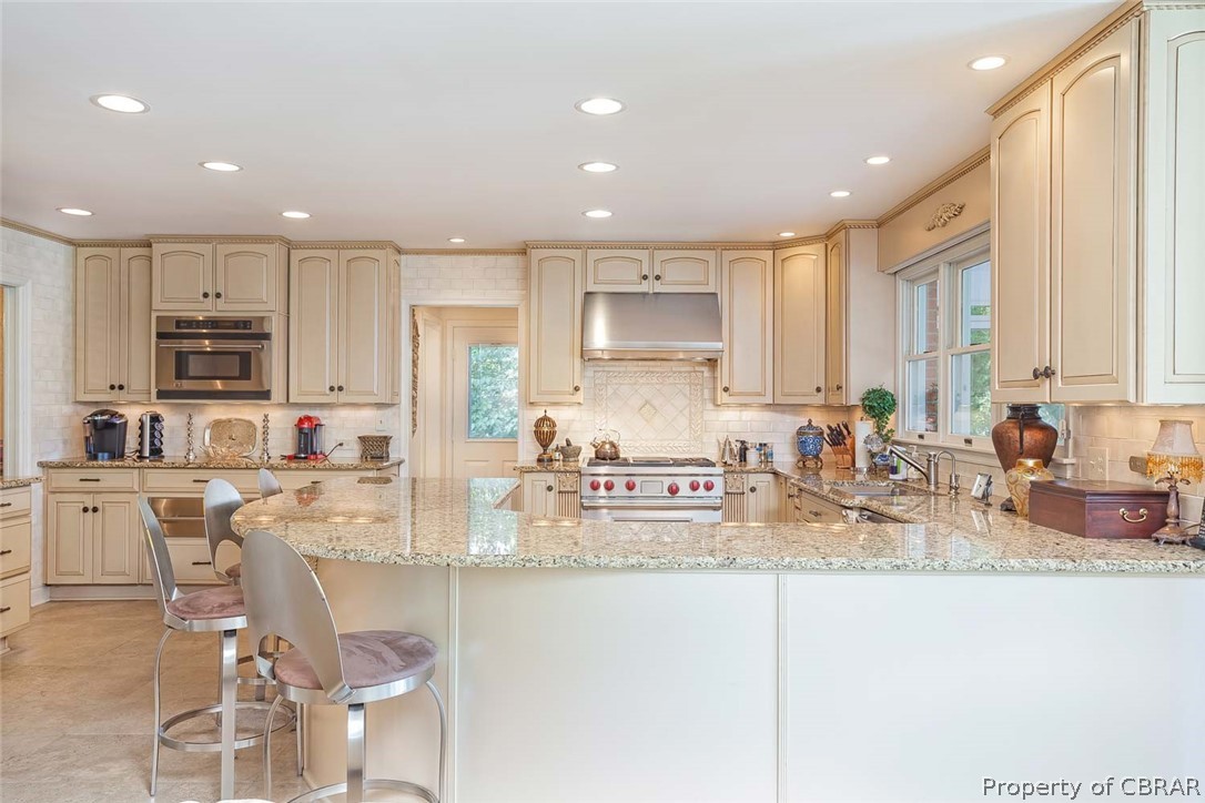 193 Peake Road Weems, VA 22576 - Photo 25 of 50 Open Kithchen with Granite Counters & Stainless Steel Appliances