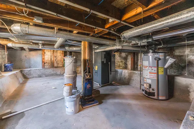 a view of water heater room