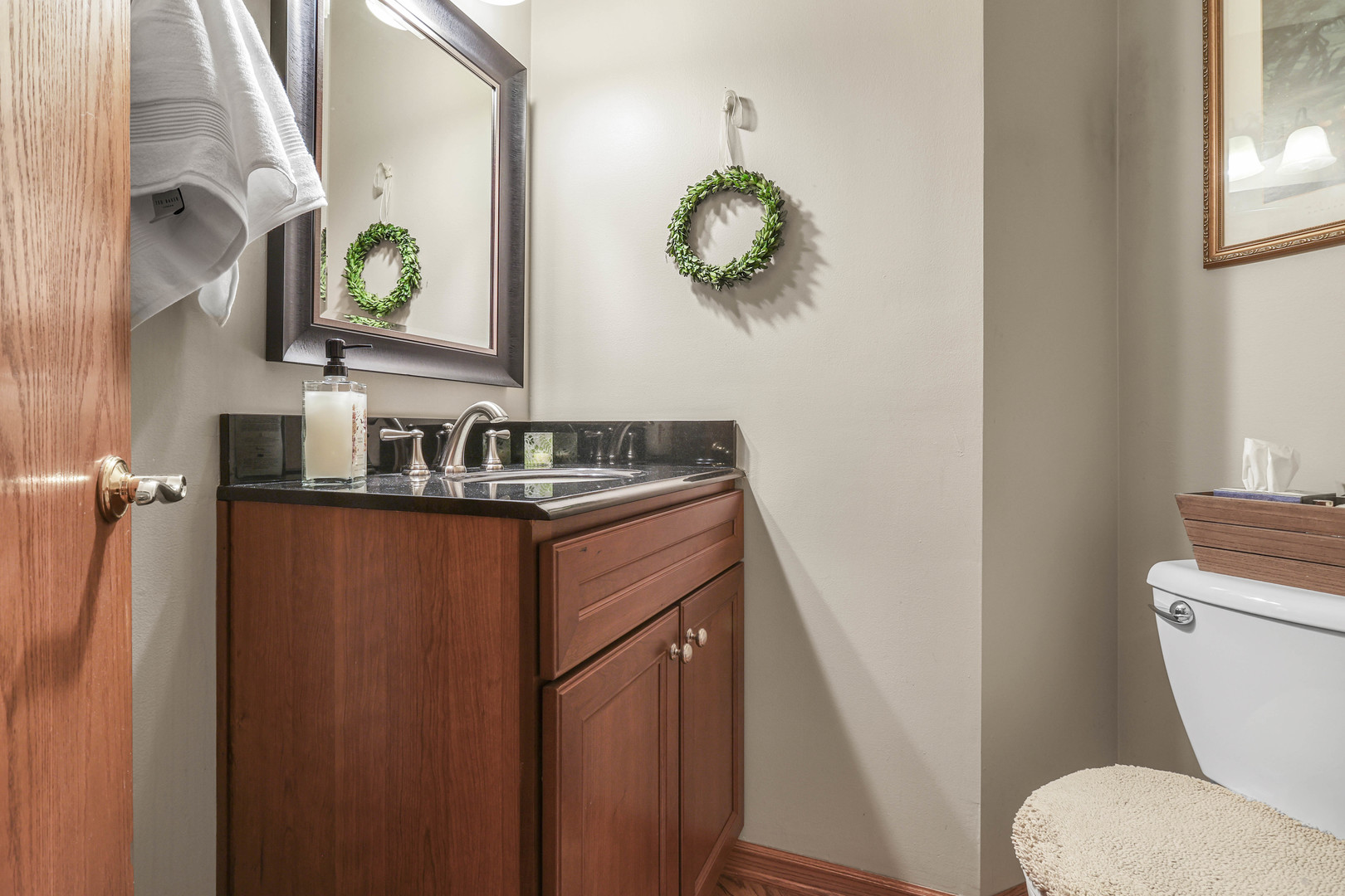 173 Harper Lane Lemont, IL 60439 - Photo 19 of 36 a bathroom with a sink and a mirror
