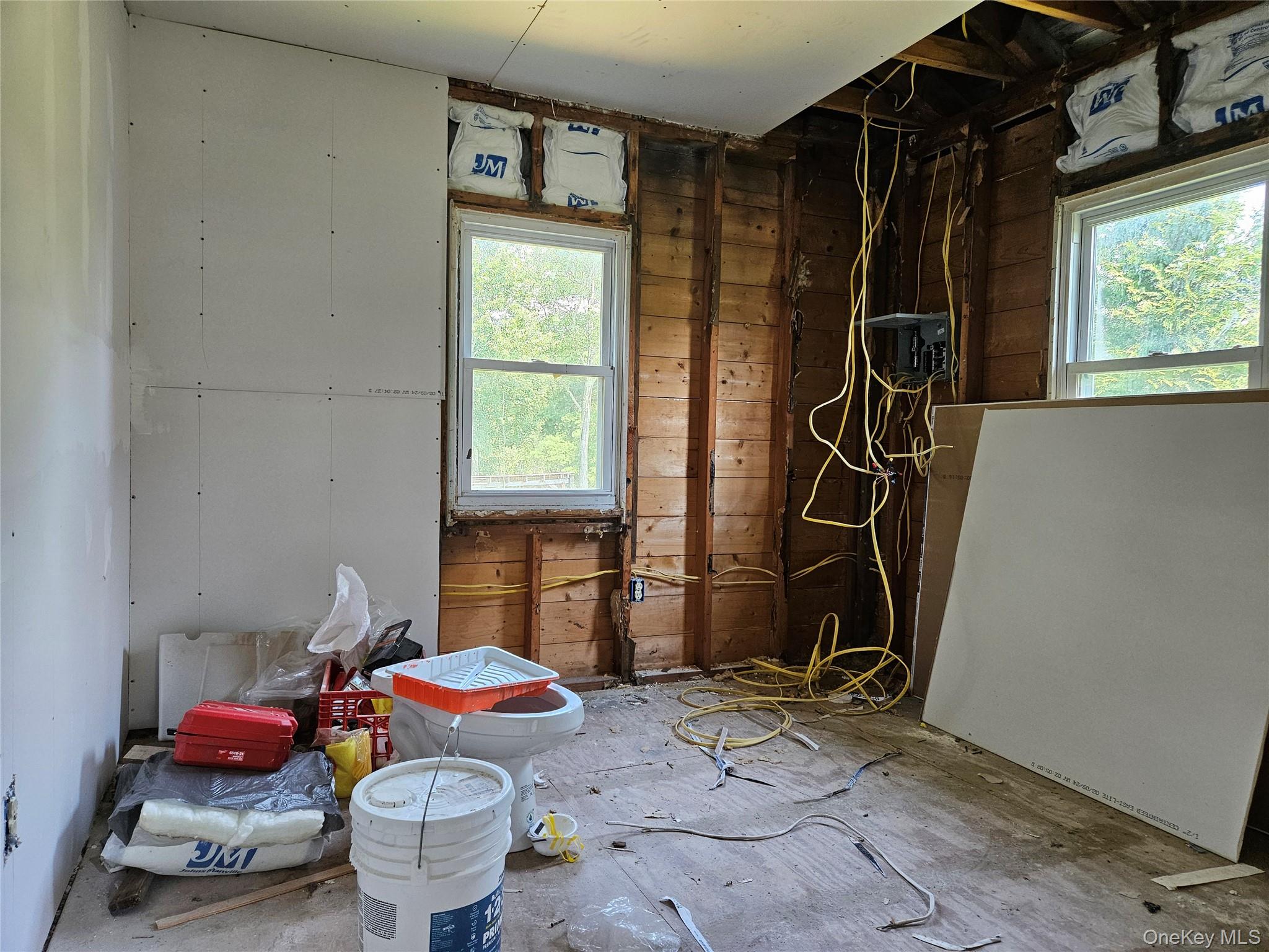625 Briscoe Road Swan Lake, NY 12783 - Photo 9 of 19 Some renovations in bedroom with sheetrock