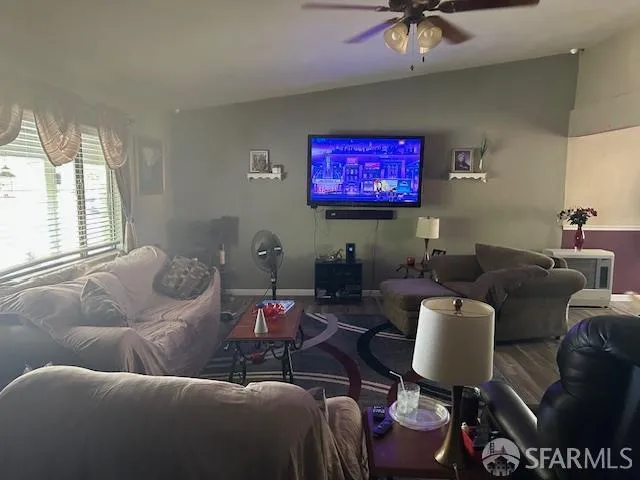 a view of a snow on the middle of a yard