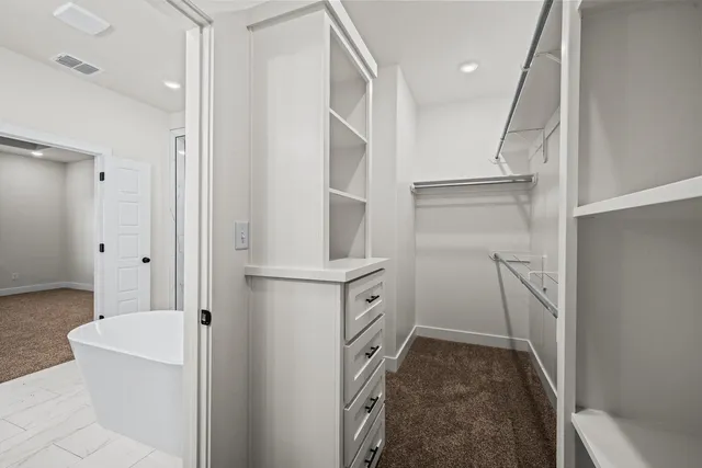 a big room with closet