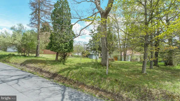 a view of backyard with green space
