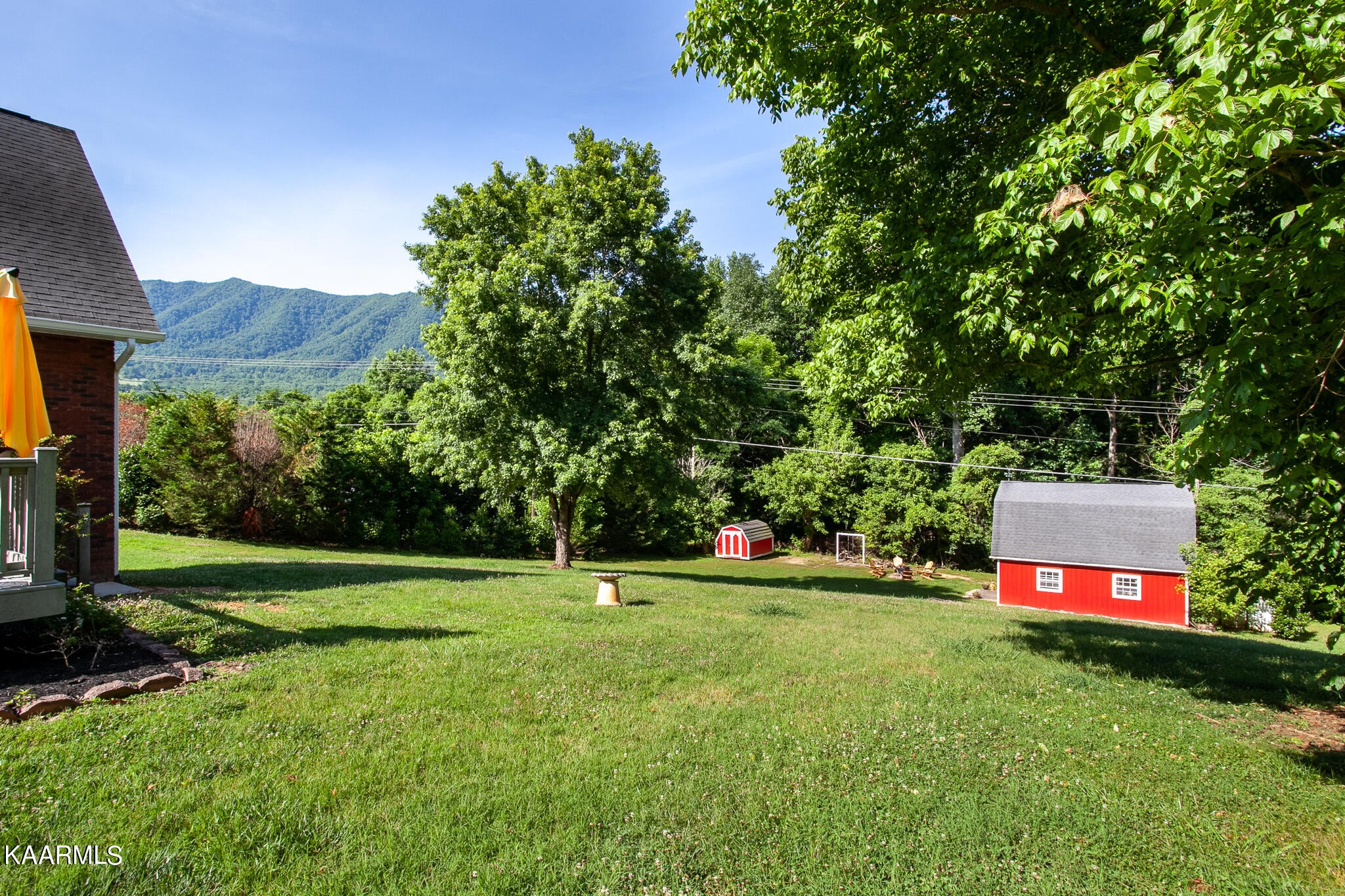 610 Dry Valley Road Townsend, TN 37882 - Photo 2 of 37 a view of a backyard with a small cabin