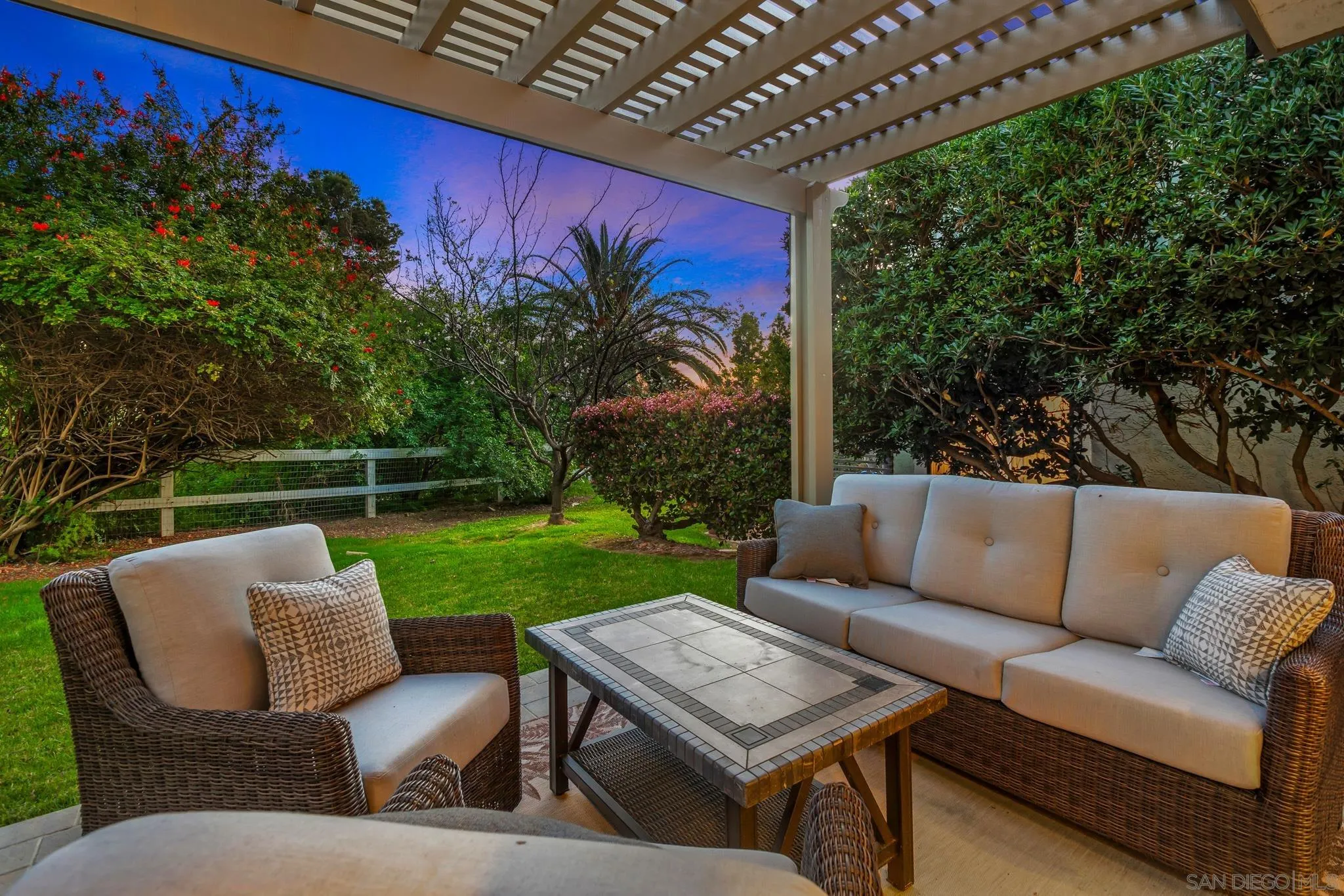 3115 Via De Caballo Encinitas, CA 92024 - Photo 5 of 39 a view of a couches in a patio with a yard
