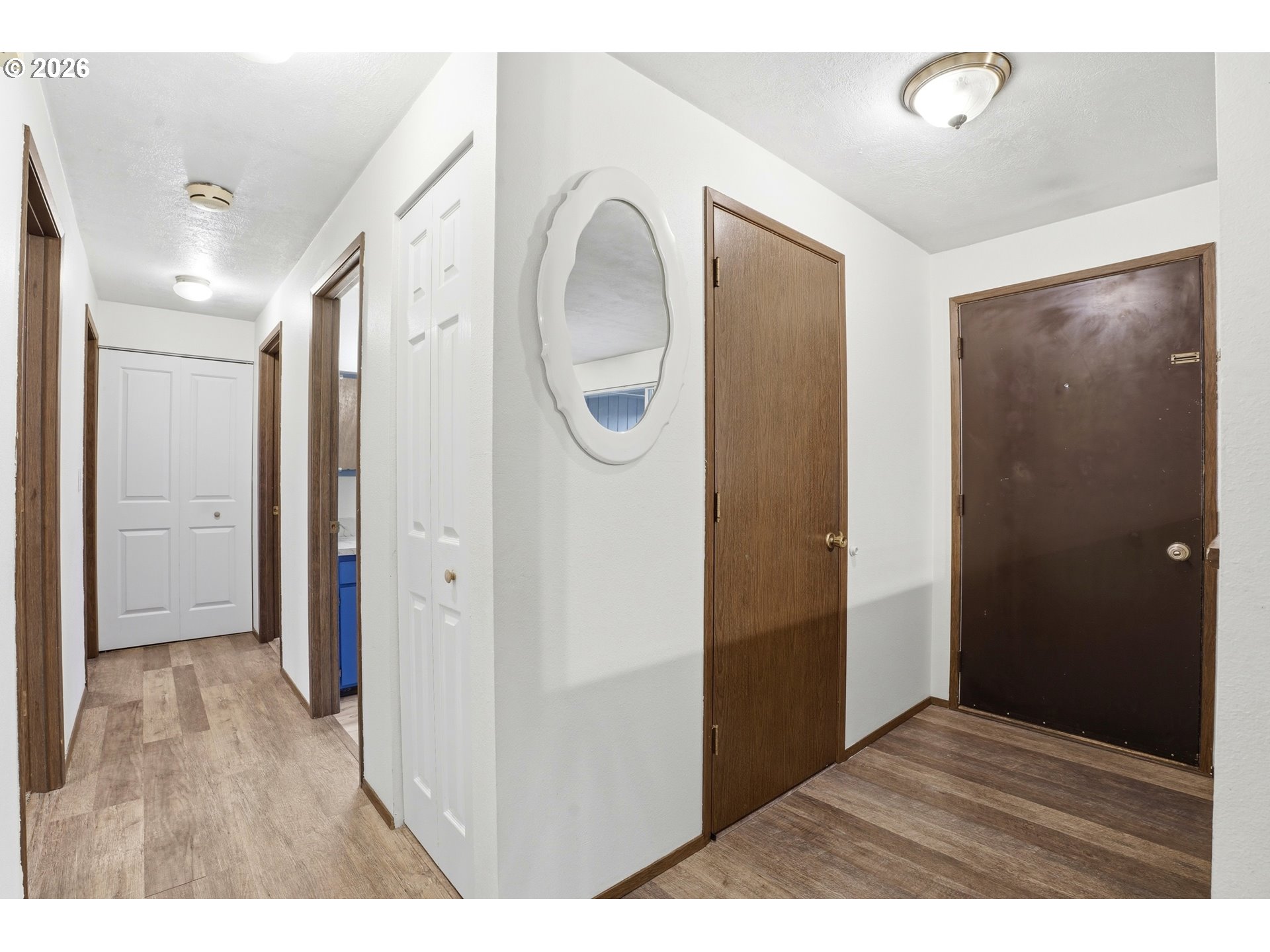 224 6th Street Dayton, OR 97114 - Photo 14 of 37 a view of hallway with wooden floor