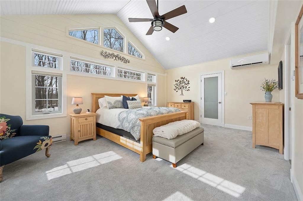 1111 Burchfield Road Allison Park, PA 15101 - Photo 17 of 50 Brand New Primary Bedroom with Cathedral Ceiling and Beautiful Windows and Blinds!