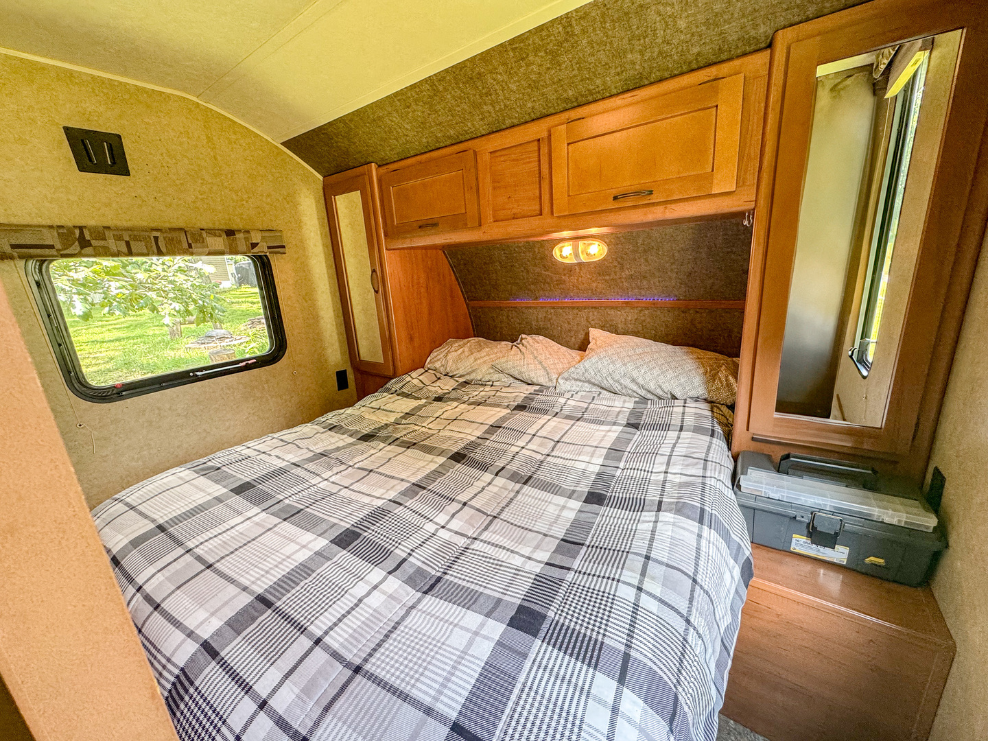 8-110 Woodhaven Sublette, IL 61367 - Photo 10 of 13 a bedroom with a bed and wooden floor