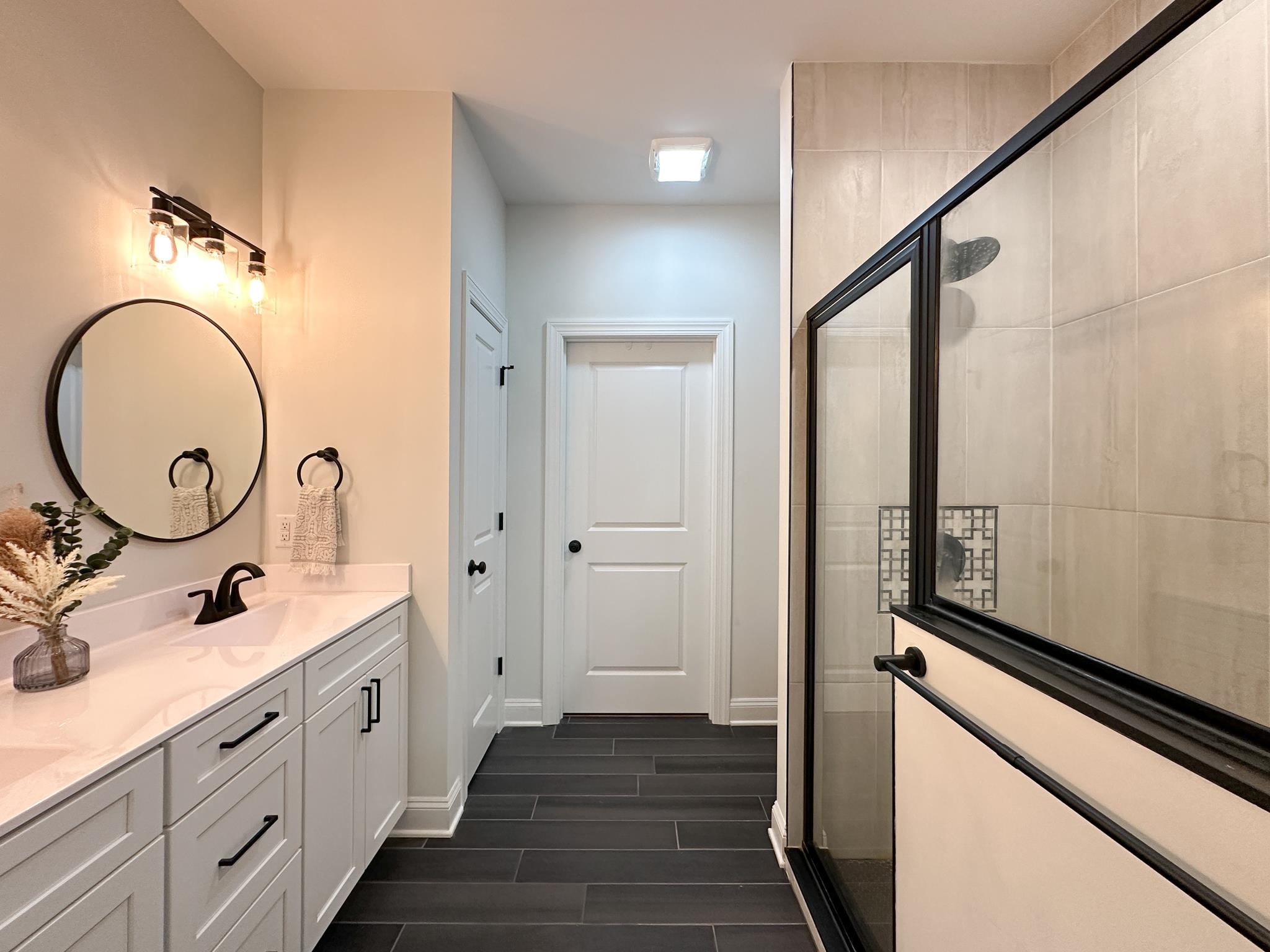 55 Mcilwee Lane Staunton, VA 24401 - Photo 31 of 40 a bathroom with a sink and a mirror
