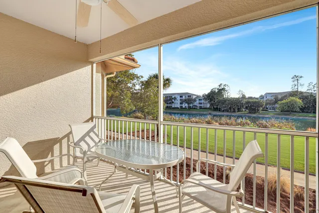 a view of a chairs on the roof deck
