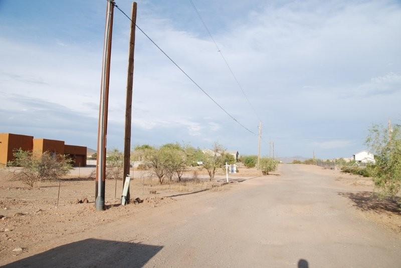 access road to lot