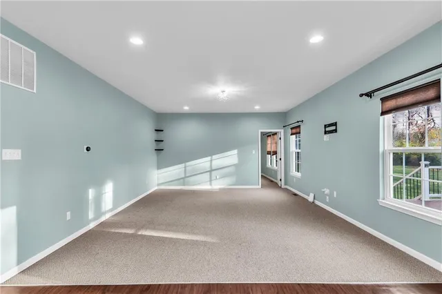 a view of an empty room