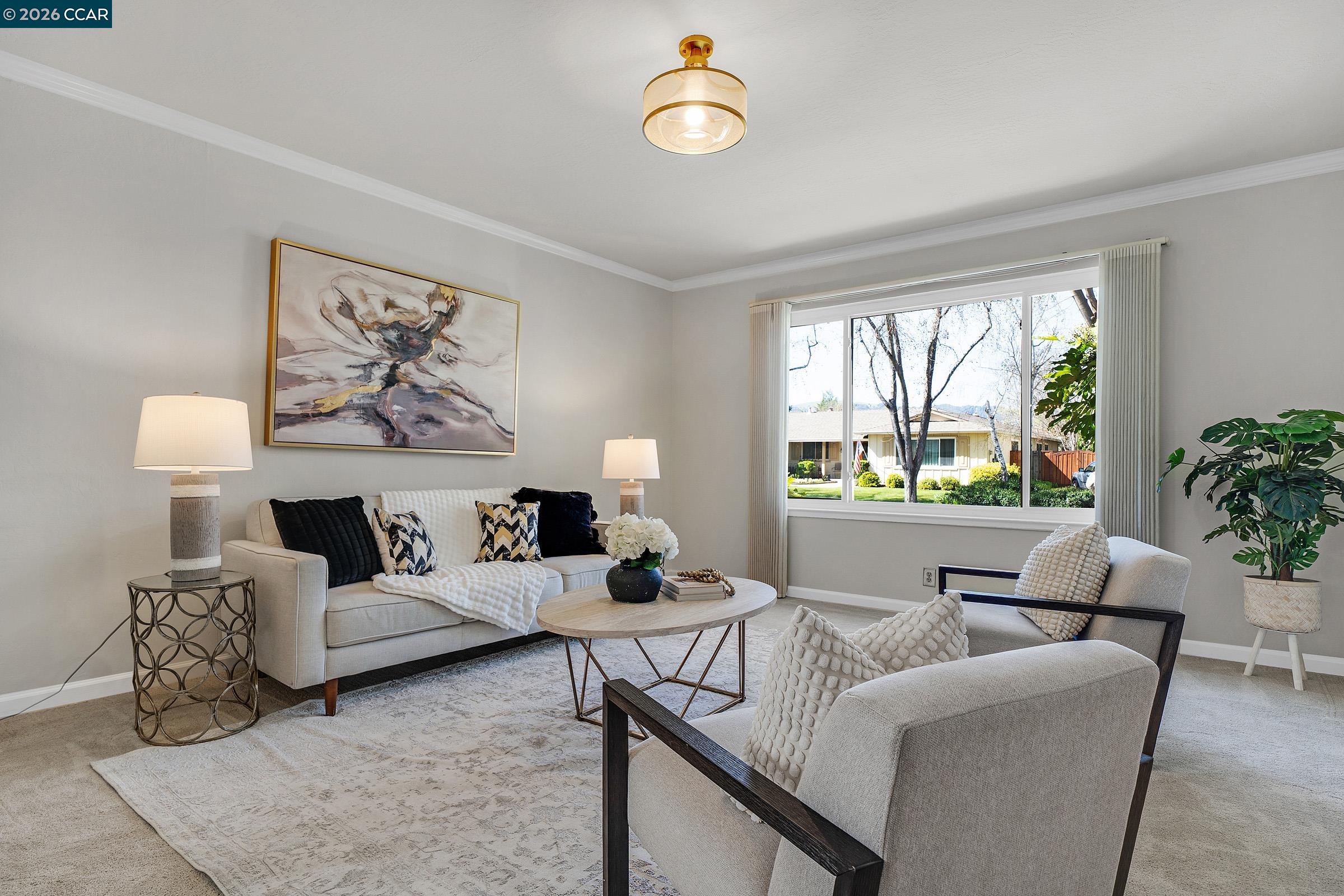 2415 Crestline Road Pleasanton, CA 94566 - Photo 4 of 40 a living room with furniture and a large window