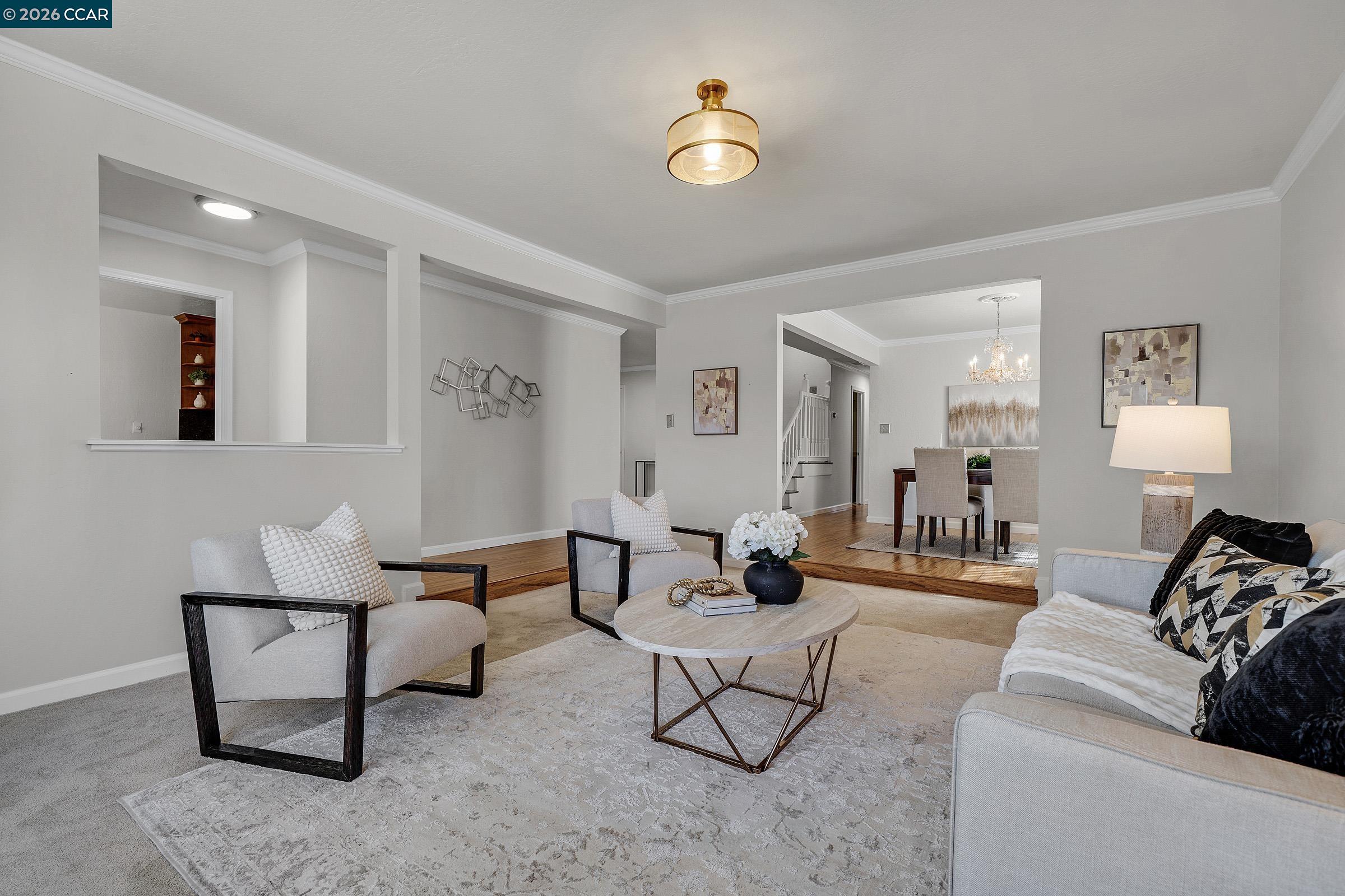 2415 Crestline Road Pleasanton, CA 94566 - Photo 5 of 40 a living room with furniture and a lamp