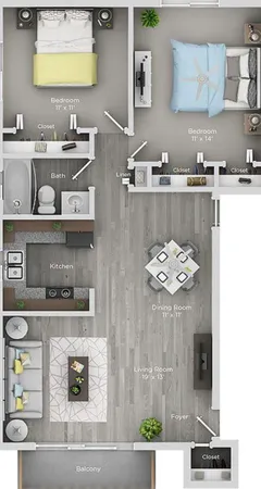 $1,895 | 629 West 65th Street, Unit 3, Westmont, IL 60559