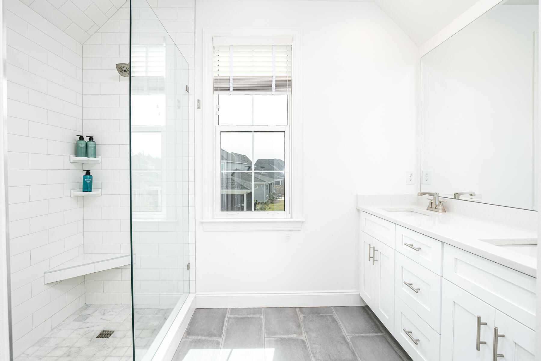 129 Windrow Way Inlet Beach Inlet Beach, FL 32461 - Photo 15 of 26 a spacious bathroom with a shower and a sink