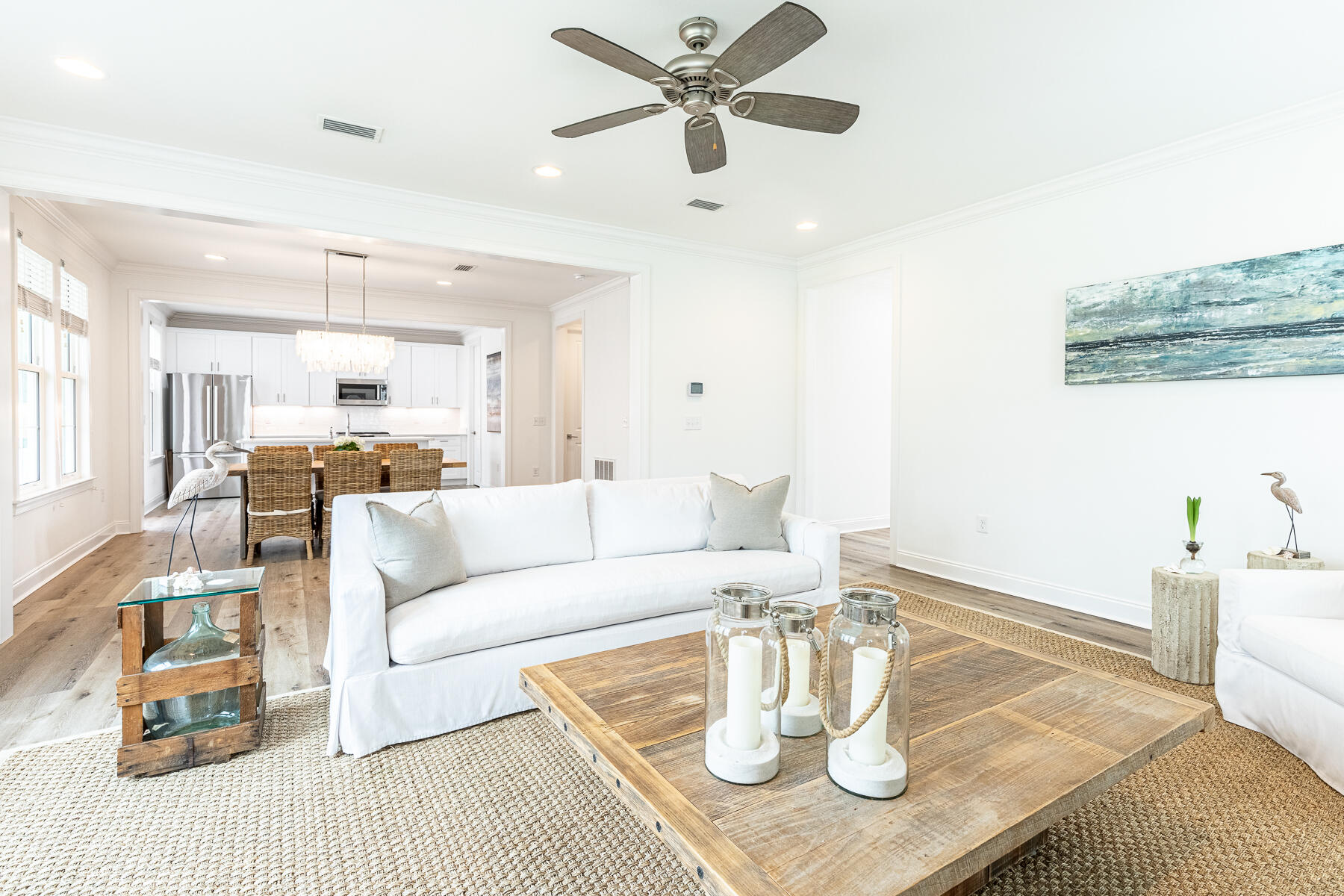 129 Windrow Way Inlet Beach Inlet Beach, FL 32461 - Photo 4 of 26 a living room with furniture and kitchen view