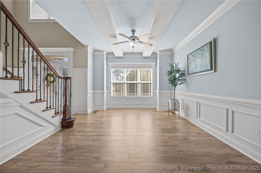 2904 Hampton Ridge Road Fayetteville, NC 28311 - Photo 12 of 50 wooden floor in an empty room with a window
