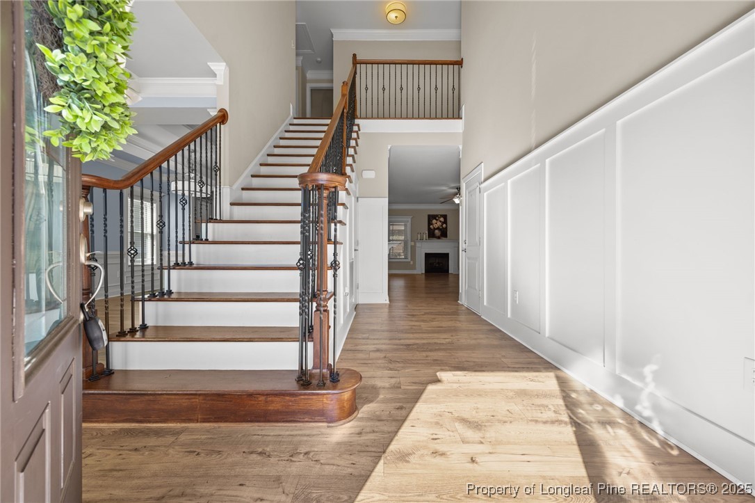 2904 Hampton Ridge Road Fayetteville, NC 28311 - Photo 7 of 50 a view of entryway and hall with wooden floor