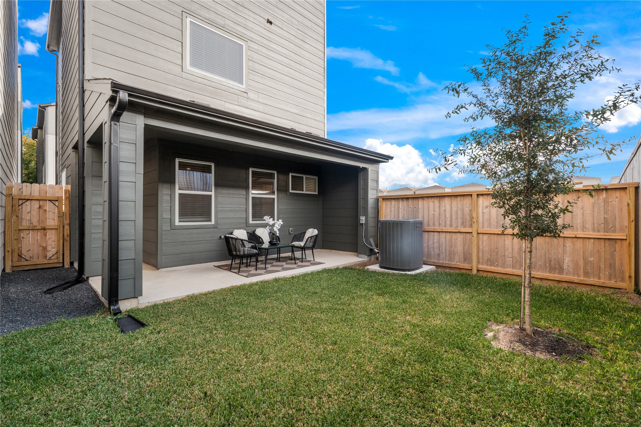 Views at Martin is a vibrant privately gated community built by Dacasa Homes. Each residence comes with a covered porch, private backyard, covered balcony that extend from your living room with sliding doors plus a community dog park and walking area.