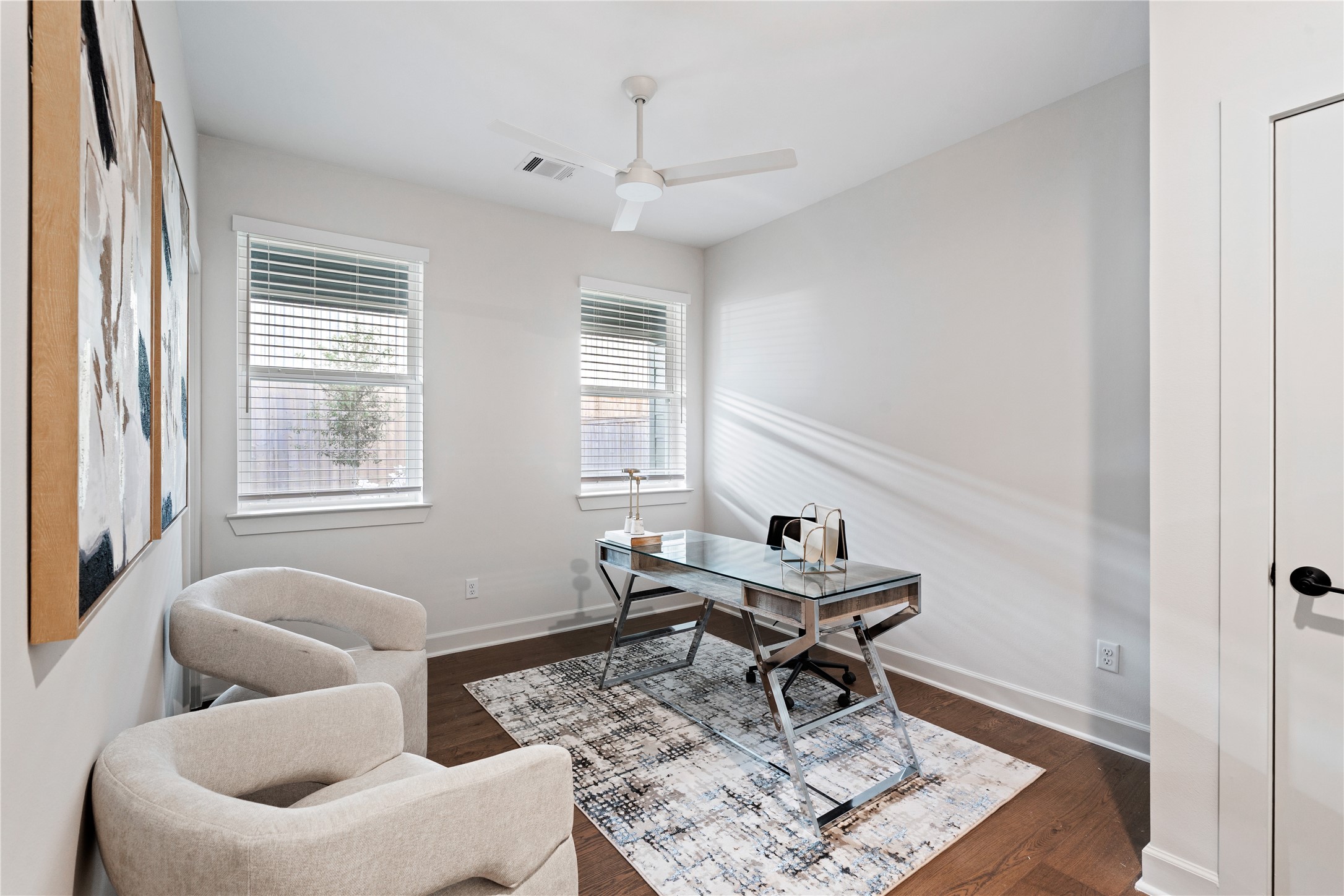 4708 Moving Meadows Houston, TX 77018 - Photo 6 of 40 This spacious room shows it's versatility as an office or ideal for guests with natural light found throughout.