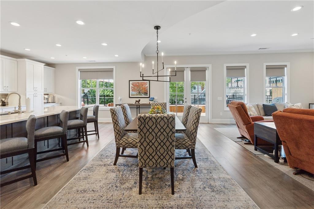 8255 Main Street, Unit 2 Woodstock, GA 30188 - Photo 3 of 46 a view of a dining room with furniture window and outside view