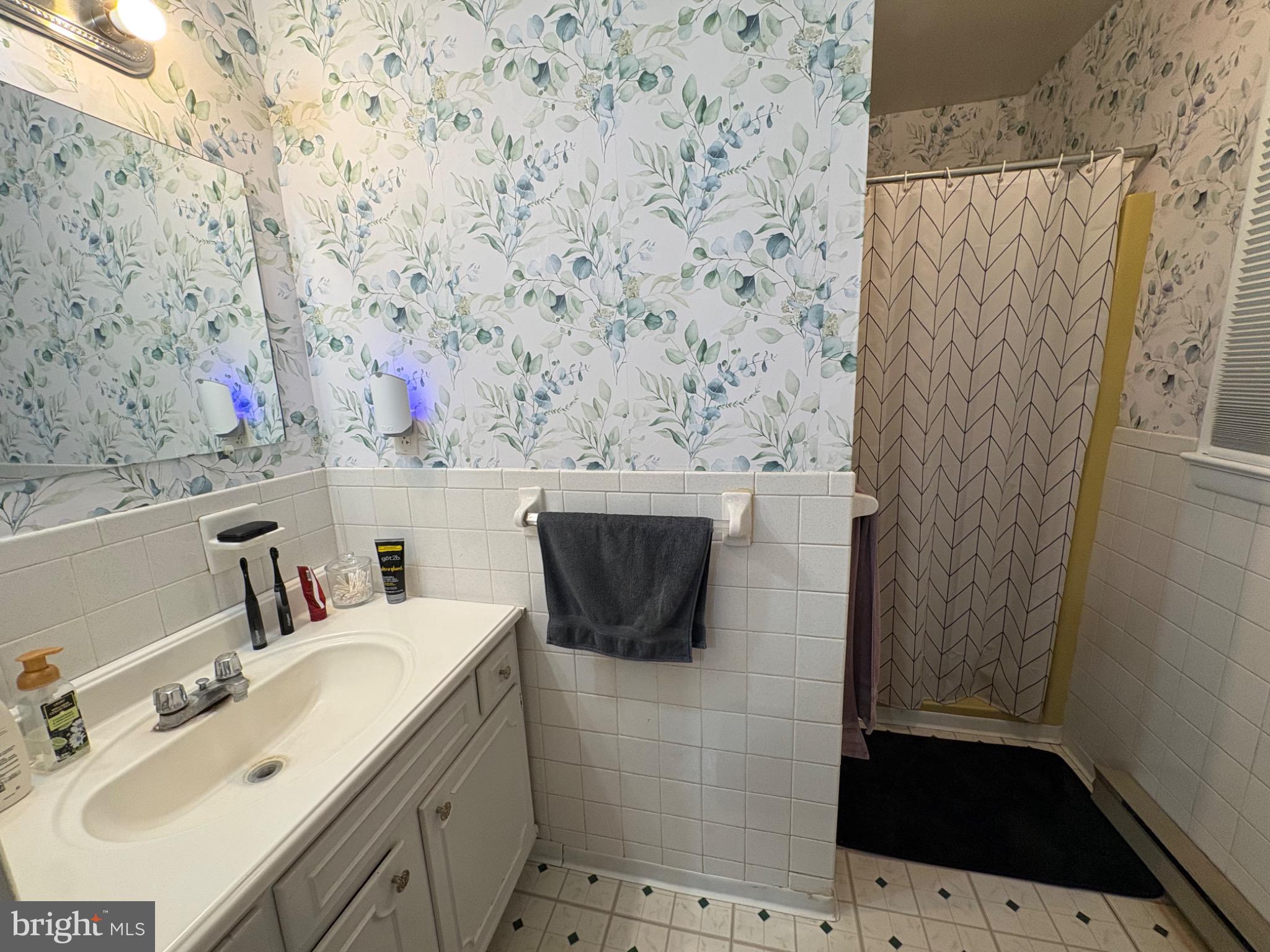 152 Pine Bluff Road Felton, DE 19943 - Photo 13 of 16 Charming bathroom with floral accents.