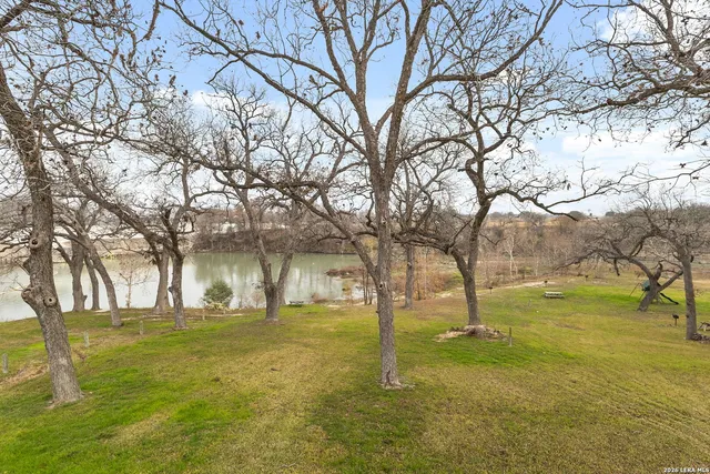 a backyard of a house with seating space