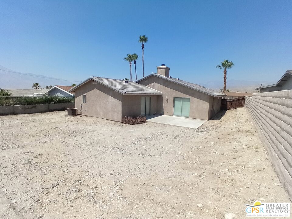 9700 Santa Cruz Road Desert Hot Springs, CA 92240 - Photo 35 of 37 a house view with a outdoor space