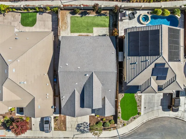 an aerial view of a city