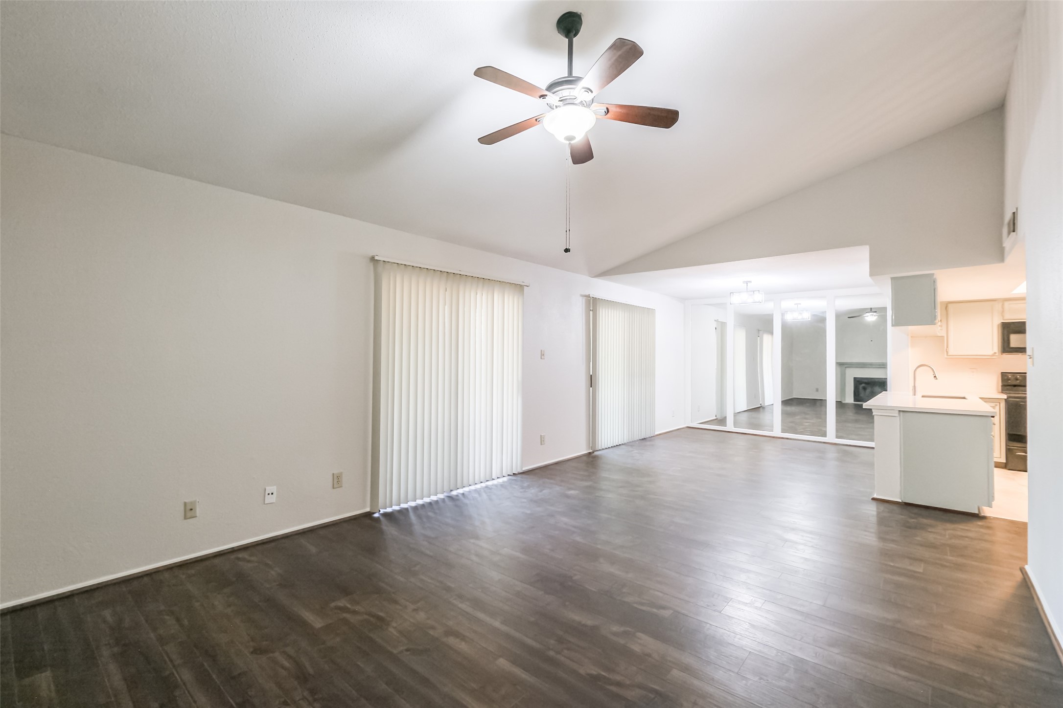 14911 Wunderlich Drive, Unit 2302 Houston, TX 77069 - Photo 3 of 33 You'll love how open and spacious the main living area is. HUGE balcony can be accessed from both the living and dining area. Soaring ceilings add to the spacious feel of this home.