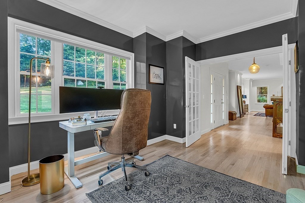 117 Channing Road Concord, MA 01742 - Photo 17 of 38 a view of a workspace with furniture and a window