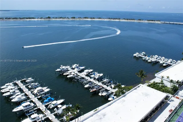 a view of a dining room with a chandelier