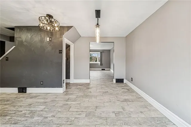 a view of empty room