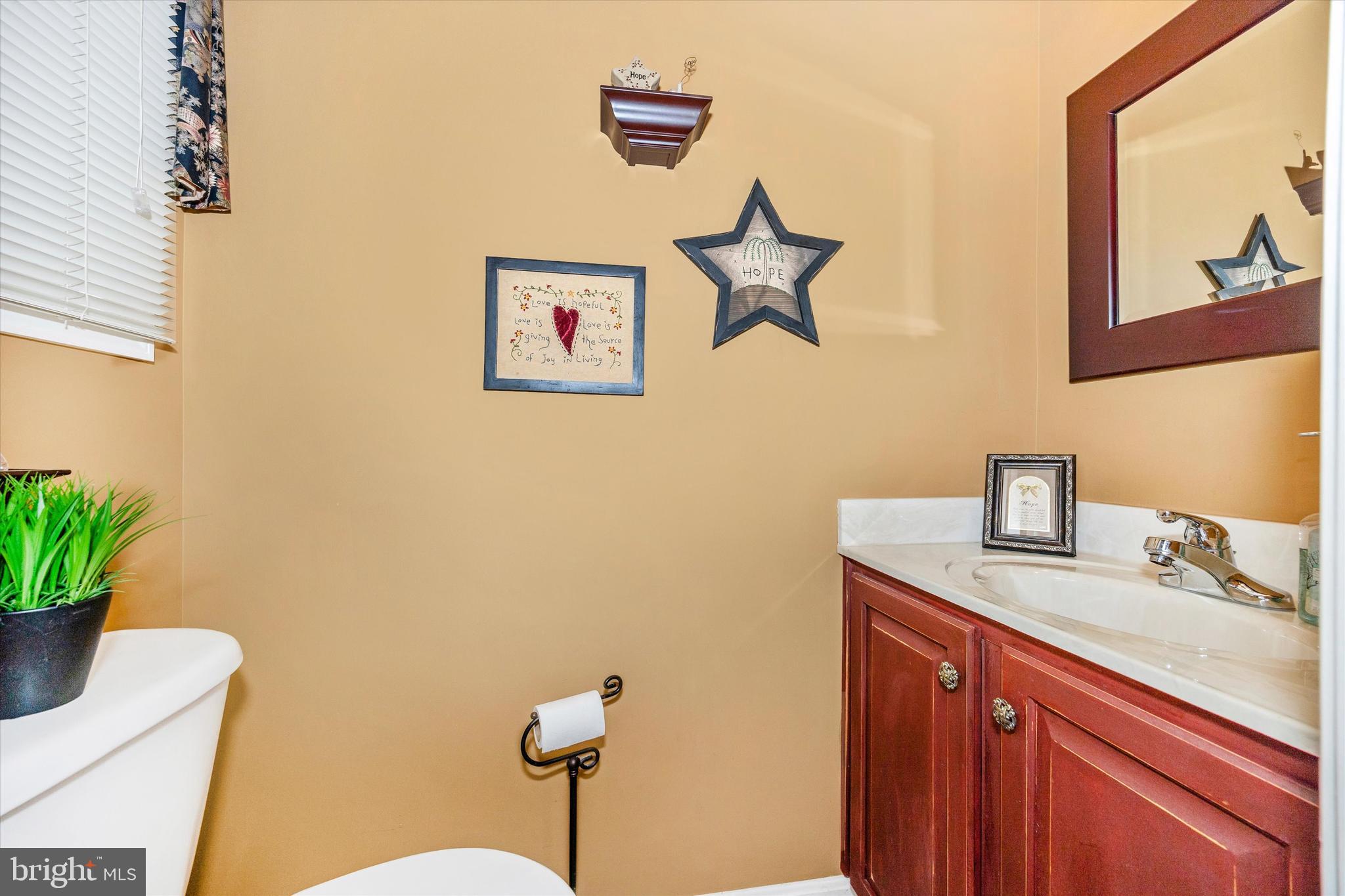 1005 Eastbourne Terrace Frederick, MD 21702 - Photo 19 of 39 a bathroom with a sink mirror and vanity