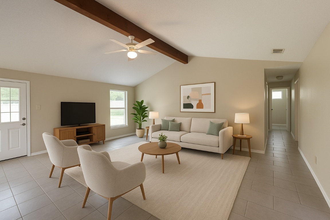 509 Riverwood Drive Cedar Park, TX 78613 - Photo 12 of 22 a living room with furniture and a flat screen tv