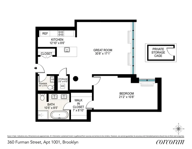a view of utility room and living room
