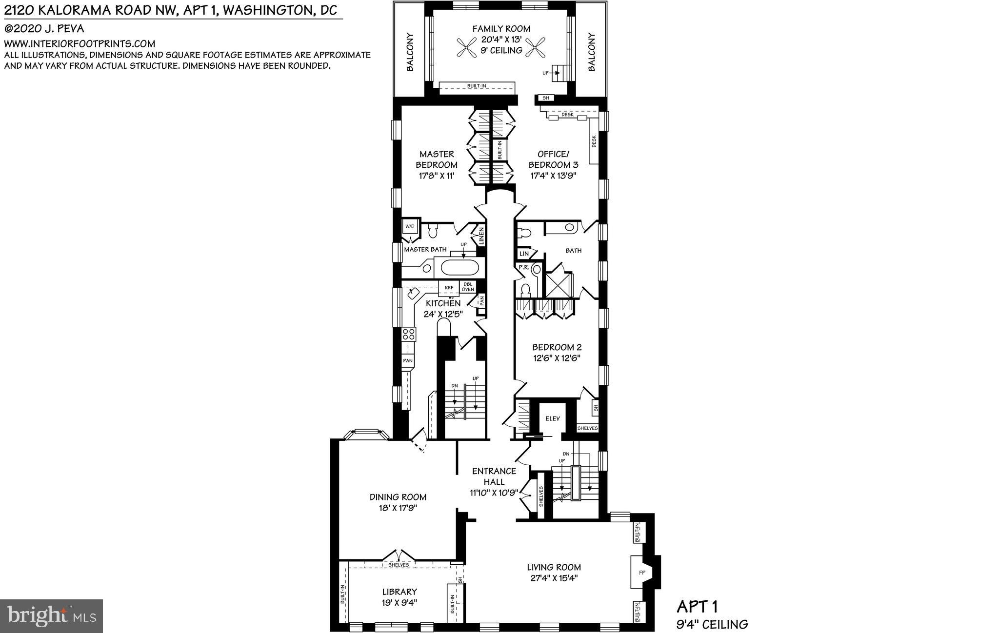 2120 Kalorama Road Northwest, Unit 1 Washington, DC 20008 - Photo 20 of 20 Floor Plan