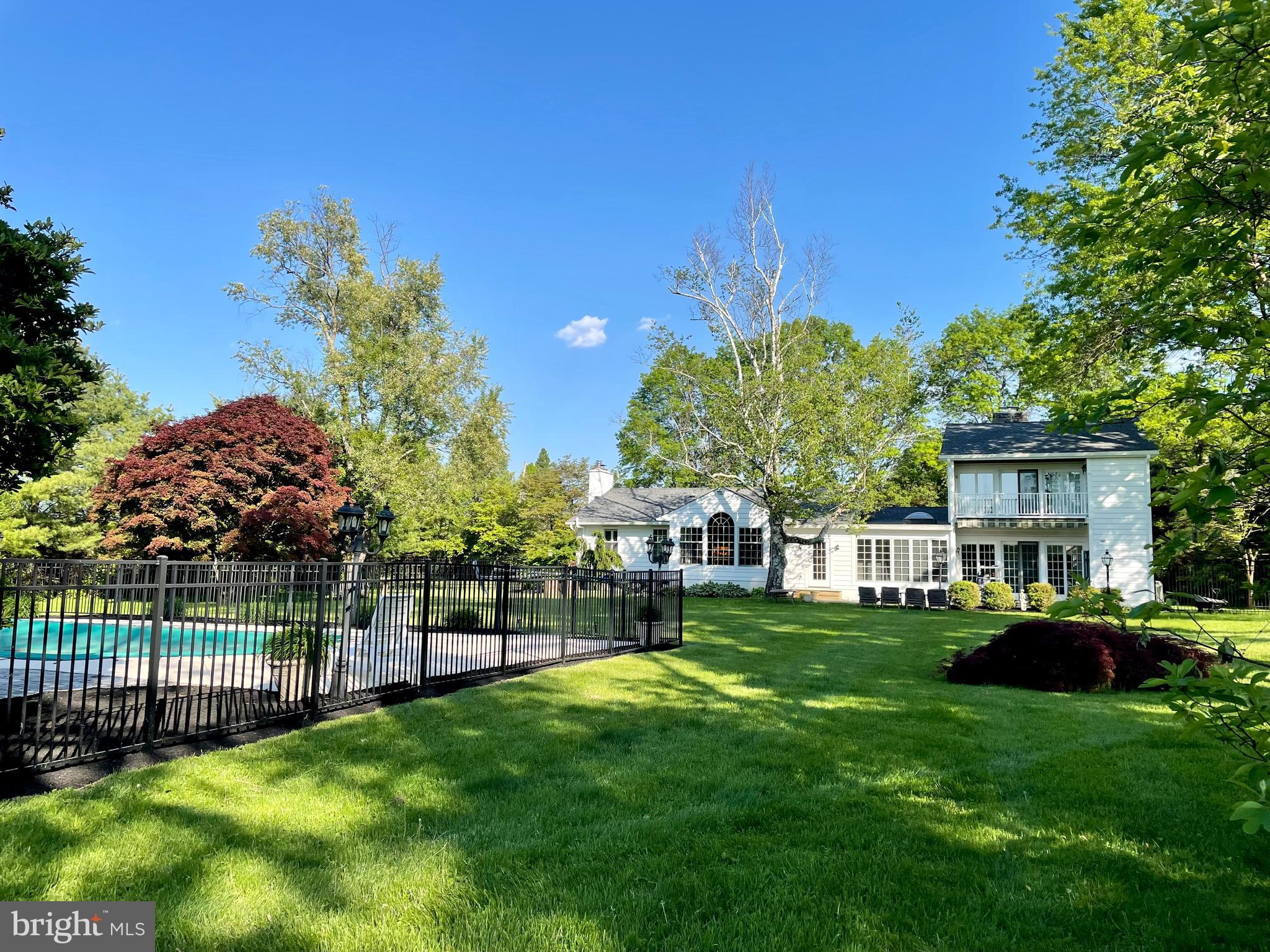 6171 Lower York Road New Hope, PA 18938 - Photo 29 of 39 View of Rear of Home From Pool Area