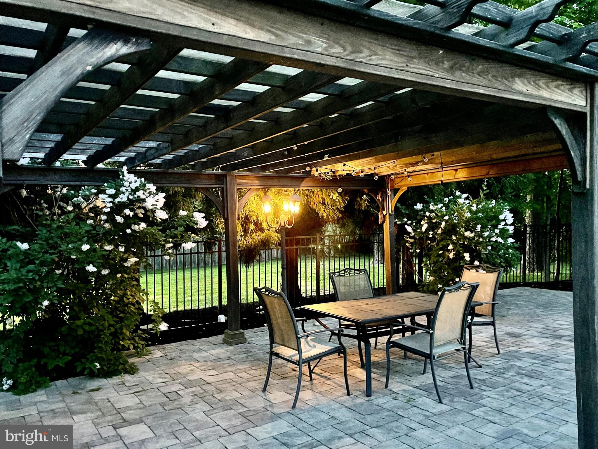 6171 Lower York Road New Hope, PA 18938 - Photo 30 of 39 Pergola With Lighting