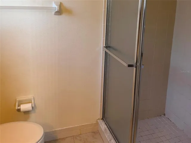 a bathroom with a toilet