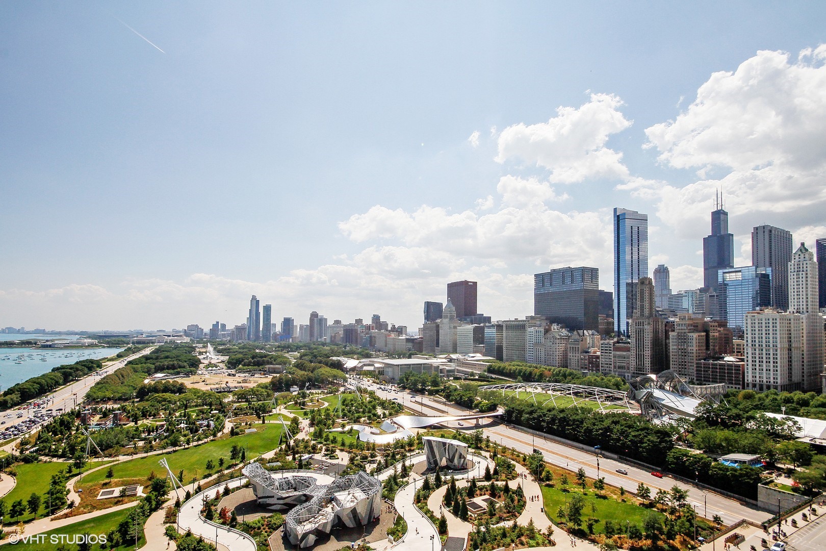 340 East Randolph Street, Unit 1803 Chicago, IL 60601 - Photo 16 of 19 a view of a city with tall buildings