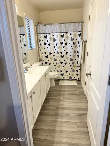 a bathroom with sink shower and a bathtub