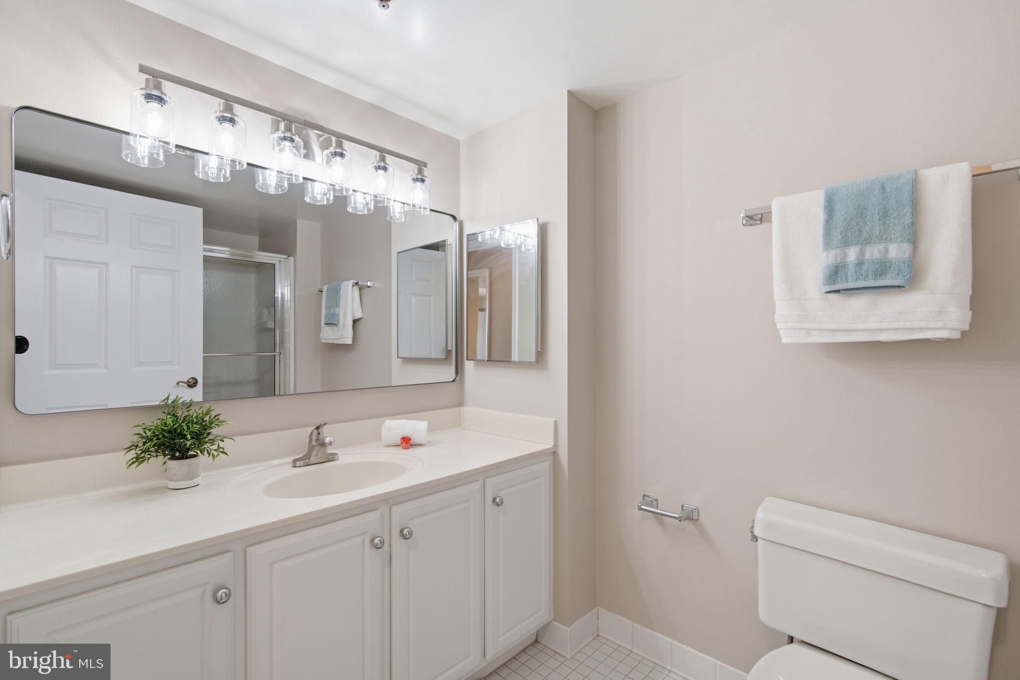 14805 Pennfield Circle, Unit 304 Silver Spring, MD 20906 - Photo 26 of 38 Full Hall bath with large vanity. Tub/shower combo