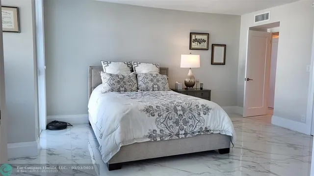 a large kitchen with lots of counter top space