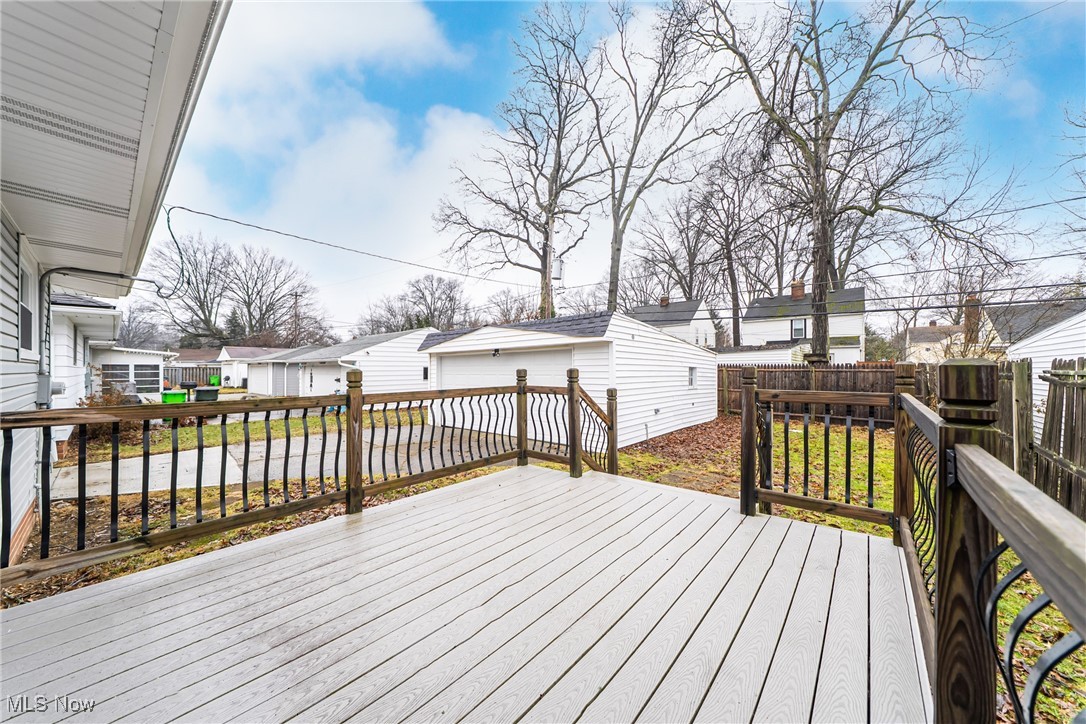 1122 Homestead Road Cleveland, OH 44121 - Photo 24 of 27 Rear deck and backyard